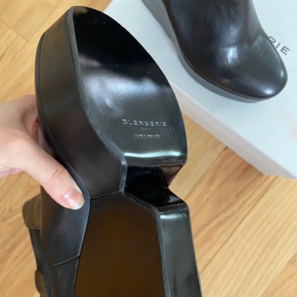 Clergerie calfskin platform shoes - Picture 2 of 5